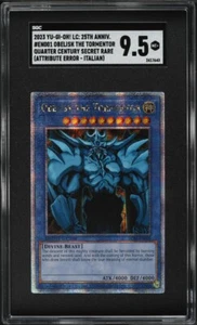 2023 Yu-Gi-Oh! LC01 25th Anniversary Obelisk The Tormentor #LC01-EN001 SGC 9.5 - Picture 1 of 2