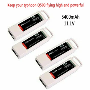 4 Stück 11,1V 5400mAh LiPo-Akku für Yuneec Q500 4K Typhoon Quadcopter RC Drone - Bild 1 von 7