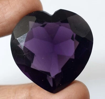 Certified Brazilian Violet Amethyst 69.20 Ct Heart Shape Gemstone E11007 - Image 1 of 4