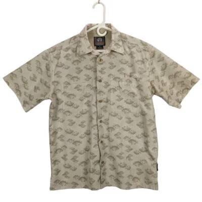 Weatherproof Fishing Shirt Mens Medium Button Up Crappie Outdoor Performance  - Image 1 of 4