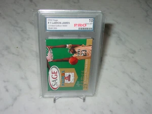 2002 Sage Pangos Lebron James Card! Graded PRO GEM MT 10 - Picture 1 of 4
