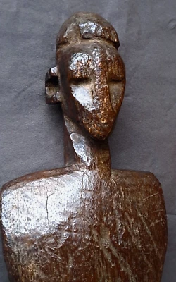 ART AFRICAIN Très Ancienne Statue HERMAPHRODITE origine Burkina Faso Bobo Fing ? - Photo 1/4