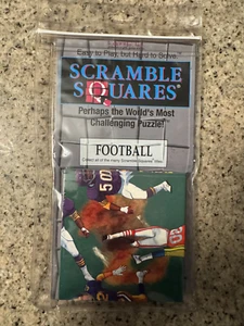 B. Dazzle Inc 1995 Scramble Squares Football 9 Piece Tile Puzzle Complete NIP - Picture 1 of 1