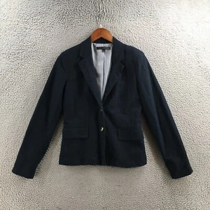 Harve Benard Blazer Jacket Mens 4 Blue Notch Lapel Long Sleeve Button Up Office - Picture 1 of 15