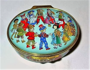 HALCYON DAYS EMAILLE BOX - KINDER DER WELT - NEW MILLENNIUM - 2000 - #4084 - Bild 1 von 7