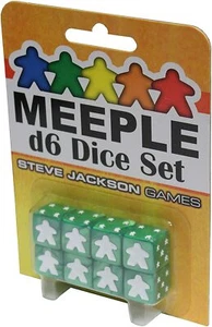 Dados Meeple D6: verde - Imagen 1 de 1