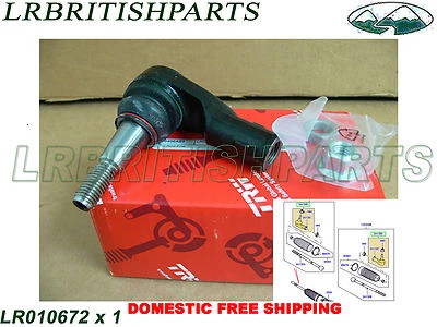 LAND ROVER STEERING TIE ROD END WITH M14  LR3 LR4  TRW NEW LR010672  - Image 1 of 4
