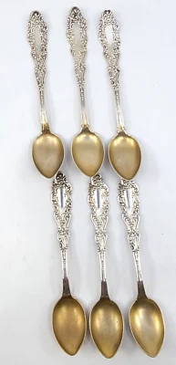 6 cucharas antiguas Roden Bros Ltd. Toronto Demitasse de plata esterlina 4 1/8" RDF14 Foto 1 de 4