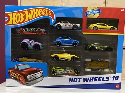 Hot Wheels 10 Pack Mattel Model Diecast Car Set New Porsche VW Manga 2023 - Image 1 of 4