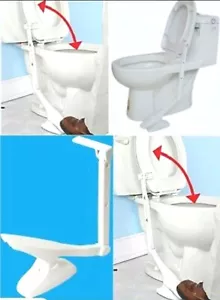 TOILET SEAT FOOT PEDAL LIFTER. UNIVERSAL FITS - Picture 1 of 13