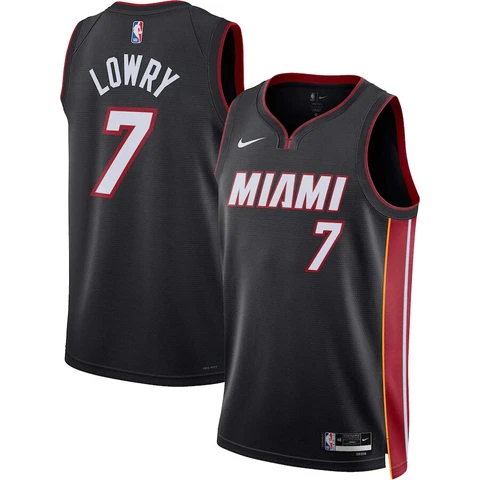 New Kyle Lowry Miami Heat Nike Swingman Jersey Men's Icon Edition 2022/23 NBA Cover