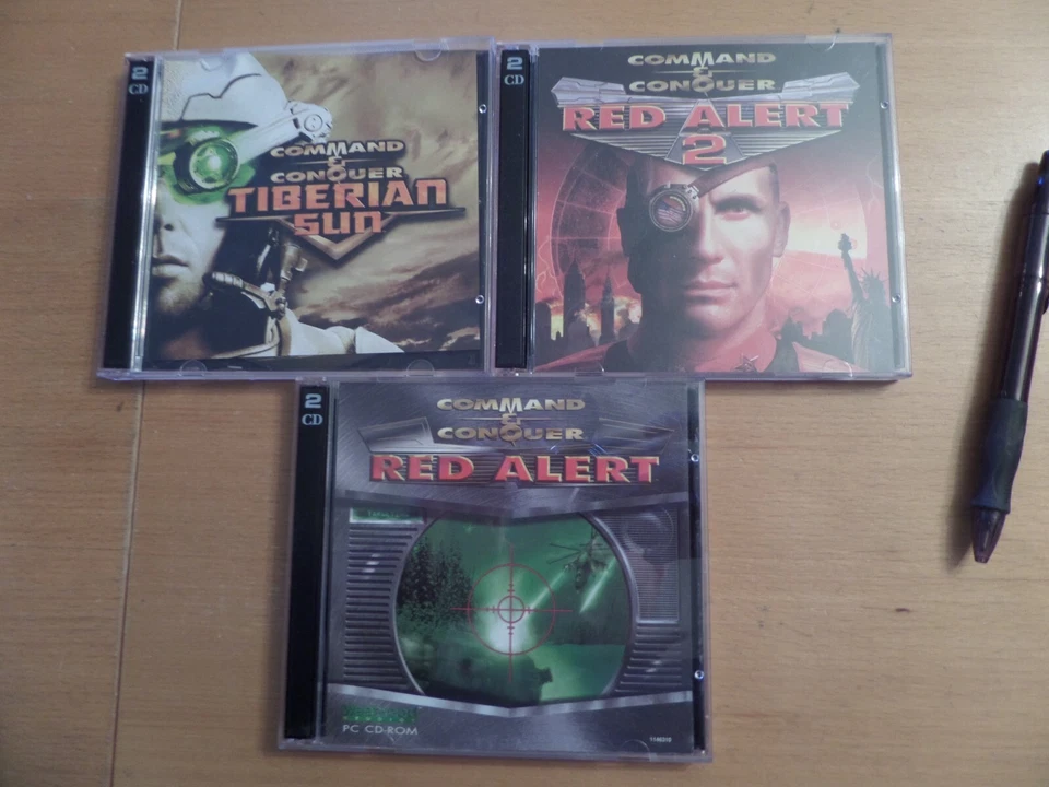 Command And Conquer Red Alert 1 & 2 + Tiberian Sun PCCD *****Windows 9598*** - Image 1 of 1