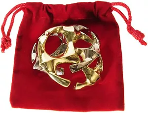 Rotor Hanayama Puzzle, New 2020 Release, Level 6 Difficulty, RED Velveteen Pouch - Picture 1 of 6