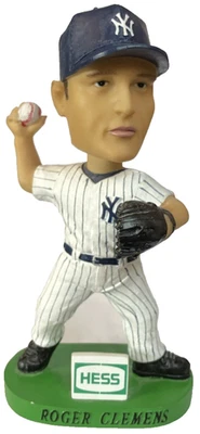 Roger Clemens Edición Limitada 2003 Yankees Bobble Bobble Head, HESS PATROCINADOR Foto 1 de 4