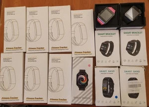 JOBLOT OF 14 X Fitness Tracker Smart Watches BRAND NEW - Zdjęcie 1 z 6