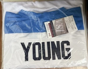 TENNESSEE TITANS VINCE YOUNG HANDSIGNIERT SIGNED WHITE TRIKOT JSA - Bild 1 von 4
