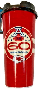 Kansas City Chiefs 60 Seasons AFL 2019 Coffee Tumbler MO Missouri NFL - Picture 1 of 1