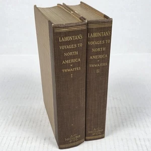 Neue Reisen nach Nordamerika von Baron De Lahontan in zwei Bänden 1905 Hardcover - Bild 1 von 18