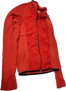 Athleta Jacket Womens Large Red INSULATED FLURRY Force PrimaLoft Full Zip - Picture 1 of 6