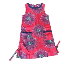 Lilly Pulitzer Girls Size 7 Shift Dress Island Coral - Picture 1 of 3