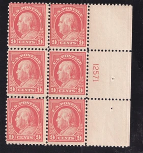 Francobolli Stati Uniti SC# 509 MNH blocco di 6 targhette, CV $150 - Foto 1 di 2