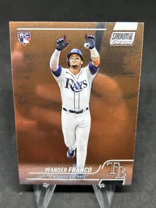 2022 Topps Stadium Club Chrome Wander Franco Rookie RC Base #100 Tampa Bay NK - Picture 1 of 2