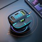 Fast Charging Car Bluetooth MP3 Player  Ambient Light