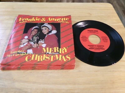 Frankie & Annette - Together We Can Make a Merry Christmas - Pacific Star   w/PS - Image 1 of 2