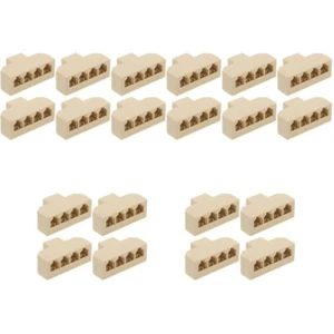 5 Pack Telefon-Splitter Telefonleitungsadapter Festnetz-Splitter-Adapter - Afbeelding 1 van 12