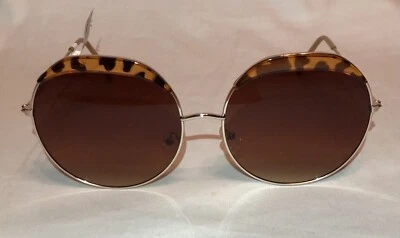 Солнцезащитные очки Anthropologie Cheetah большого круга - Изображение 1 из 4