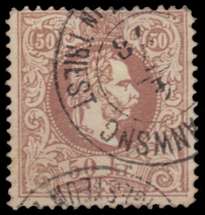 AUSTRIA 33b (Mi41ic) - Franz Josef "Coarse - Brownish Rose" (pa11323) $325 - Image 1 of 1
