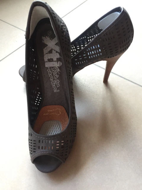 Pumps , Peeptoes, olivgrün, XTi, Größe 38, NEU - Bild 1 von 4