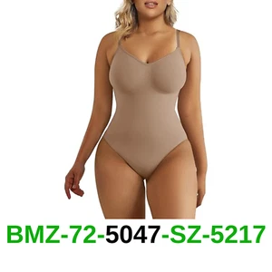 SHAPERX Strapless Shortie Bodysuit for Women Tummy Control Shapewear, L/XL - Picture 1 of 4