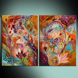 The Stream of Life high quality ready to hang canvas print diptych - Picture 1 of 5