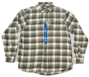Orvis Big Bear Heavyweight Double Brushed Flannel Button Shirt New w Tags Size L