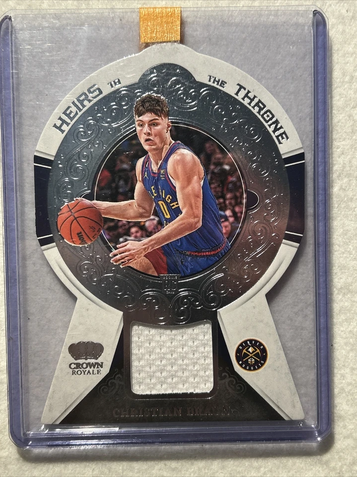 2022-23 Panini Crown Royale Christian Braun RC Heirs To The Throne Patch #HT-CBN - Image 1 of 2