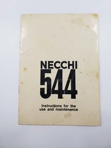 Necchi 544 Instruction Manual - Picture 1 of 8