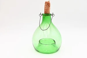 Antik/Vintage grün Glas Fliege Biene Käferfänger aus Rumänien Maiskolben Stopfen #9 - Bild 1 von 7