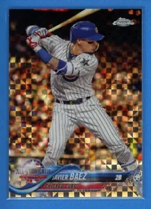 2018 Topps Chrome Update All-Star Game X-Fractor #HMT63 Javier Baez Cubs #/99 - Picture 1 of 2