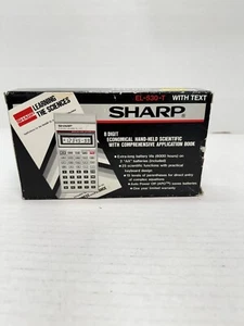 Vintage SHARP EL-515S Text Scientific Calculator With Box, Case, Manual - Picture 1 of 18