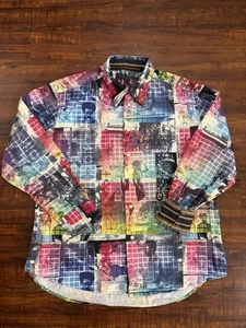 Robert Graham Black History Print Martin Luther Button Up Shirt 2XL Men’s RARE - Picture 1 of 13