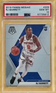 2019 PANINI - MOSAIC #229 - R.J. BARRETT - ROOKIE - PSA 10 - GEM MINT - Picture 1 of 1