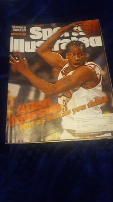 ¡Revista ALLEN IVERSON Philadelphia 76ers Sports Illustrated 9/03/1998! Foto 1 de 3