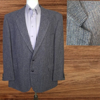 Blazer Chaqueta Alexander Lloyd Para Hombre 52R Gris Cuadros Tweed Lana Foto 1 de 4