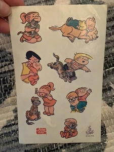 VINTAGE! 1984 FAMILY CIRCUS Bil Keane Frito Lay 7 Stickers 1 Full Sheet Cartoon - Picture 1 of 6