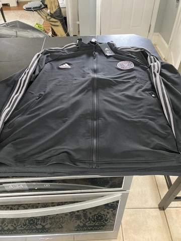 MENS MLS ADIDAS INTER MIAMI TRACK JACKET BLACK/PINK 3XL MESSI  NWT Cover