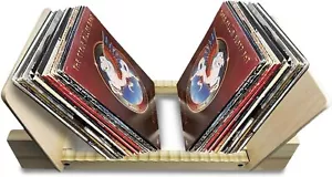 Almacenamiento de discos de vinilo de madera - Almacenamiento de álbumes para estante organizador de discos de vinilo - Imagen 1 de 7