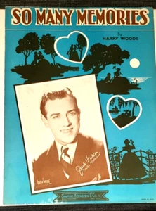 TANTOS RECUERDOS de Harry Woods 1937 Partituras Shapiro, Bernstein & Co. - Imagen 1 de 5