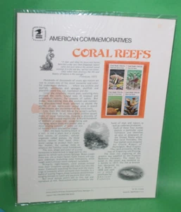 American Commemoratives Coral Reefs USPS Stamps Panel 130 August 26, 1980 - Picture 1 of 5