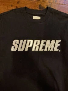 Brand New supreme long sleeve black reflective 3m Size Medium - Picture 1 of 6